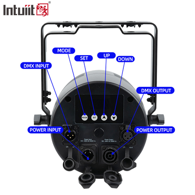 Faretto Par LED IP65 Impermeabile IP65 per Esterni 12x20W RGBWA-UV 6in1 Luce da Palco DMX512
