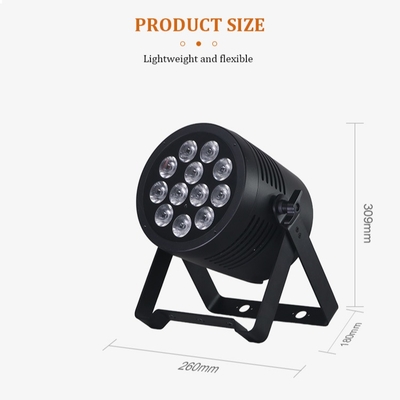 Faretto Par LED IP65 Impermeabile IP65 per Esterni 12x20W RGBWA-UV 6in1 Luce da Palco DMX512