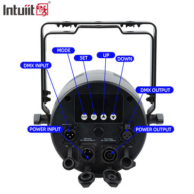 12*20W RGBWA+UV 6in1 LED Par Light IP65 Outdoor Waterproof DMX512 Stage Uplighting per DJ Wedding Party
