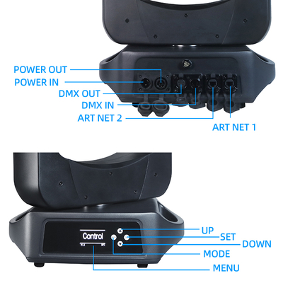 2025 BSW 280W LED Moving Head Stage Light DMX512 Beam Spot Wash 3in1 per DJ Disco Show CMY