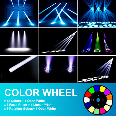 Outdoor IP66 LED 200W Beam Moving Head Light Effetto di illuminazione da palcoscenico a raggio acuto per night club DJ Disco Show Festa di nozze all'aperto
