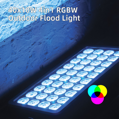 IP65 40x10W RGBW LED City Stage Light Edificio esterno Proiezione alluvionale Illuminazione architettonica