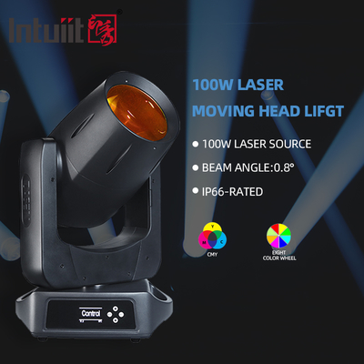 Testa mobile a fascio laser CMY da 100W, luce da palco, impermeabile IP66