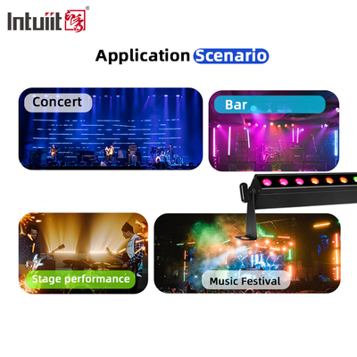 IP20 Batteria Alimentata 12x2W 0.5m 4in1 Luci Wall Washer a LED Alimentate a Batteria Luce da Palco