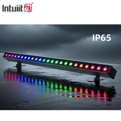 Edificio all'aperto Led Wall Washer Light IP65 24*2w impermeabile RGBW Wall Washer Bar DJ Led Pixel bar Stage Light Party