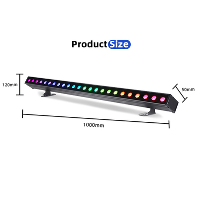 Edificio all'aperto Led Wall Washer Light IP65 24*2w impermeabile RGBW Wall Washer Bar DJ Led Pixel bar Stage Light Party
