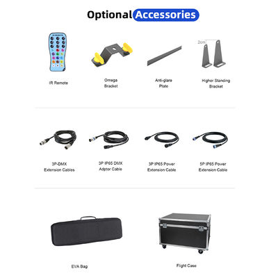 Controllo del suono 24pcs*2w DMX512 RGBW 4in1 Pixel Bar Lineare Led Wall Washer Light Illuminazione professionale