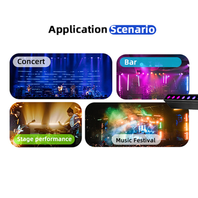 Illuminazione per palcoscenico a LED 24*2W DMX512 RGBW Luce a Led Bar Lineare Disco Stage Club Nozze Luce a LED a voce attivata