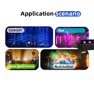 Luci LED IP20 Up Lights a Batteria LED Wall Wash 12x2w RGBW 4in1 Luce da Palco con Controllo Audio