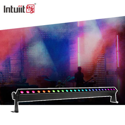 Barra luminosa a LED per palcoscenico DMX a ritmo di musica, con batteria, per DJ disco, 24*2W