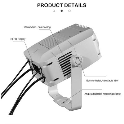 100W Logo Gobo Proyector Light IP65 Outdoor DMX512 Proiezione di modelli personalizzati per pubblicità, edifici ed eventi