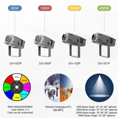 Luce a LED da 60w all'aperto onde d'acqua blu oceano ondulato per corridoio dell'hotel espositivo