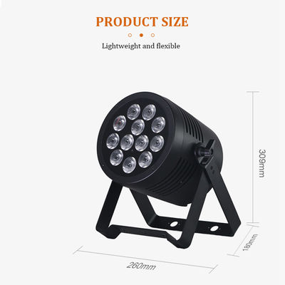 Luce par professionale a LED impermeabile IP65 12x20W RGBWA + UV 6in1 DMX512 Luce da palco per eventi di feste di nozze all'aperto DJ Discoteca