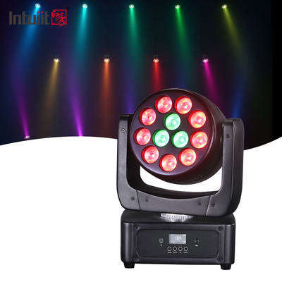 Testa mobile luci 12*8W LED Stage Lights RGBW DJ Lighting DMX 512 Sound Activation per eventi, feste, matrimoni, chiesa, live band show