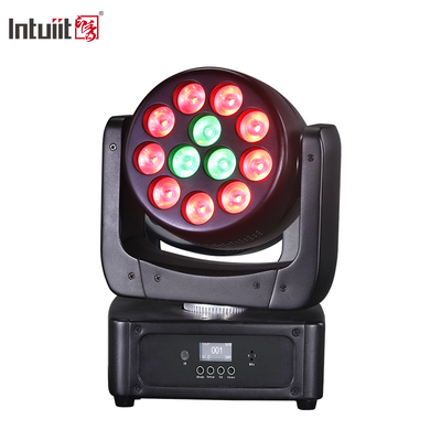 Apparecchiature per l'illuminazione del palco per eventi DMX Beam RGBW 12x8w Led Wash Moving Head Light