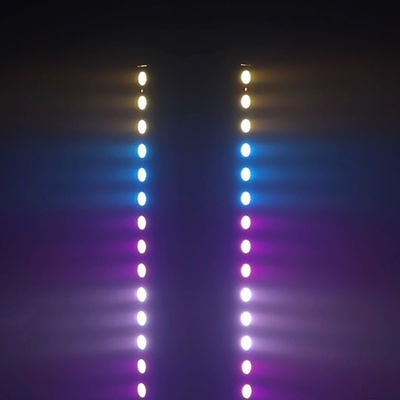 Barra wash LED IP65 4-in-1 12*2W a batteria, con effetti di proiezione RGBW e fascio di luce