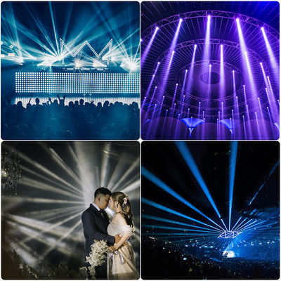 Outdoor IP66 LED 200W Beam Moving Head Light Effetto di illuminazione da palcoscenico a raggio acuto per night club DJ Disco Show Festa di nozze all'aperto