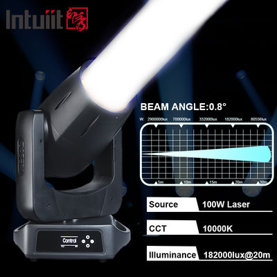 2025 Pro IP66 100W Laser Moving Head Light Outdoor Impermeabile Fascio di luce da palco DMX DJ Apparecchi di illuminazione