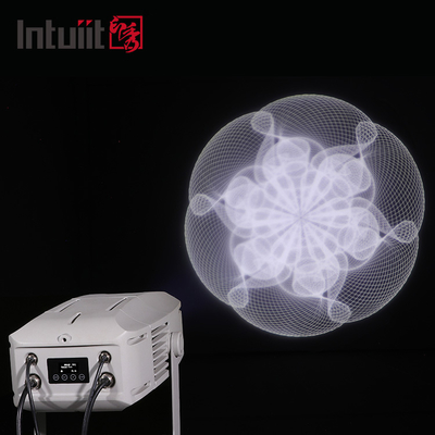 Proiettore LED RGBW 400W con logo personalizzato, luce gobo, IP65 impermeabile, proiettore logo LED rotante per esterni