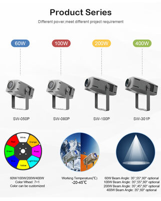 400W Outdoor RGBW Stage Dynamic Projector Light Ocean Wave Effect Water Wave Effect Projector