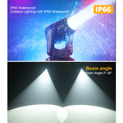 Faretto mobile LED IP66 CMY 280W BSW Beam Spot Wash per eventi, luce da palco