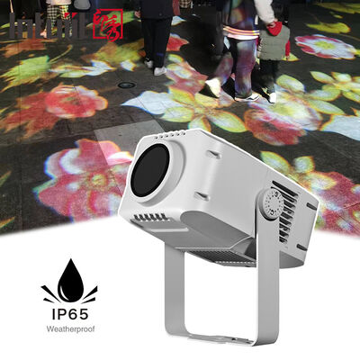 100w IP65 Waterproof Outdoor Building Advertising LED Rotating Gobo Projector Custom Image Logo Projection Lamp