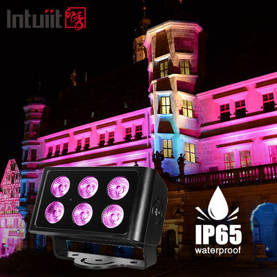 LED Outdoor 6x5W RGBW 4in1 Wash City Color Lights DMX512/Auto Control per DJ Disco Party Club