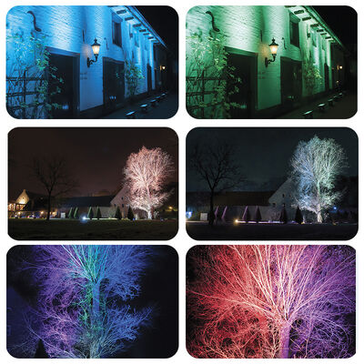 LED 40X10W RGBW 4 in 1 Parete esterno impermeabile Parete lavastoviglie Paesaggio Lampada a LED Parete lavastoviglie Spotlight Proiettore