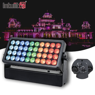 LED 40X10W RGBW 4 in 1 Parete esterno impermeabile Parete lavastoviglie Paesaggio Lampada a LED Parete lavastoviglie Spotlight Proiettore