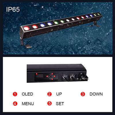 LED Wall Washer Bar 4x10W RGBW 4in1 IP65 Outdoor Stage DJ Wash Light Linear Strip DMX Wedding Back Light