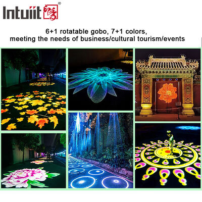 Proiettore LED Logo Gobo 400W IP65 DMX512 Esterno con Motivo Personalizzato per Edifici, Pubblicità ed Eventi