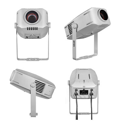 Proiettore LED Logo Gobo 400W IP65 DMX512 Esterno con Motivo Personalizzato per Edifici, Pubblicità ed Eventi