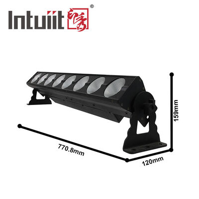 Barra di luci da palcoscenico a LED RGB 8*15W, luci stroboscopiche da DJ per feste, lavaparete 3 in 1 per interni con controllo DMX, riproduzione automatica per chiese, Natale, matrimoni, balli