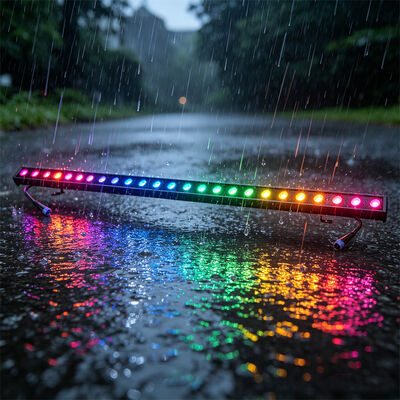 RGBW Dmx Led 2x24W Led Wall Washer Light per applicazioni esterne