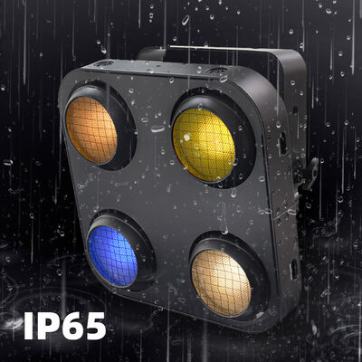 400W impermeabile 4 luci blind blind con RGB caldo Bianco Amber Colori per il palcoscenico LED blind IP65 Audience Light