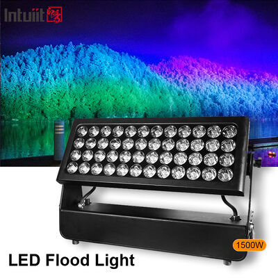 Proiettore professionale da esterno IP65 impermeabile 1500W RGBW 4 in 1 LED per rondella da parete per illuminazione architettonica di paesaggi urbani