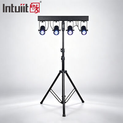 4x20W RGBW 4-in-1 Kit di illuminazione LED PAR ️ 4.5° Narrow Beam DMX512 Stage Wash System per matrimoni, DJ e eventi
