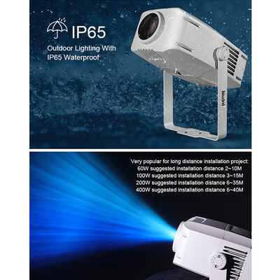 Proiettore da esterno effetto onda d'acqua IP65 | LED RGBW, opzioni da 60W a 400W, DMX512, luce a increspature in movimento per facciate, giardini