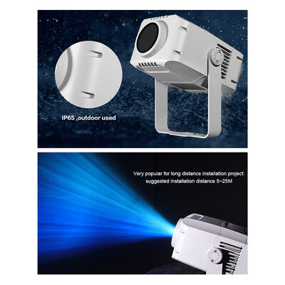 100W Logo Gobo Proyector Light IP65 Outdoor DMX512 Proiezione di modelli personalizzati per pubblicità, edifici ed eventi