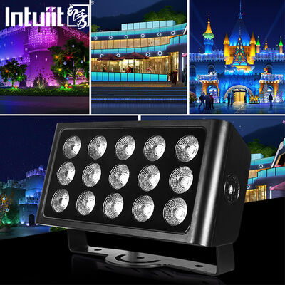 15x5W RGBW 4-in-1 IP65 Faretto LED da Esterno — DMX512 Impermeabile Ampio Fascio per Giardino, Palco e Illuminazione di Edifici