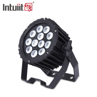 Professionale 12pcs 4in1 12x3W LED Outdoor Par Can Light Illuminazione da palcoscenico RGBW Leggio di alluminio DJ Wash Par Nightclub Light