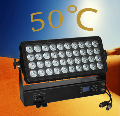 City Color Wash 400W Led Wall Washer Light RGBW 4in1 Legatura di alluminio IP65 DMX512