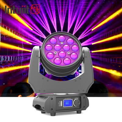 Luce grandangolare del carrello del carrello 12*10W RGBW 4 in-1 DMX LED del lavaggio dello zoom di grado 5-60