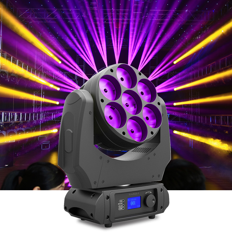 TV Studio 7x40w 4 in 1 Rgbw Beam LED Moving Head con luce da palcoscenico effetto fascio