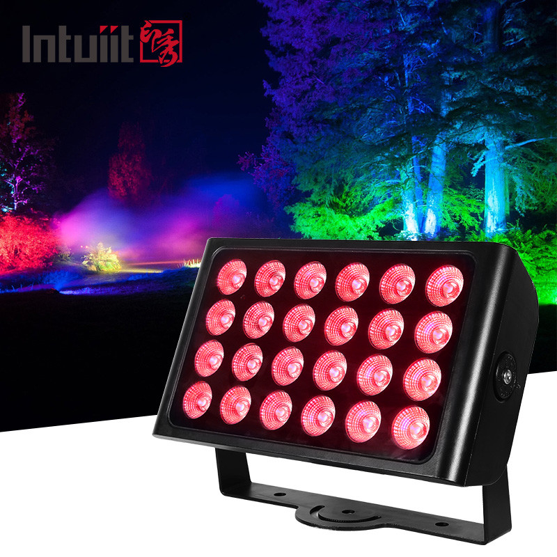 24PCS 160W luce a colori di città RGBW 4in1 ip65 impermeabile alti edifici lavaggio led luce a colori di città