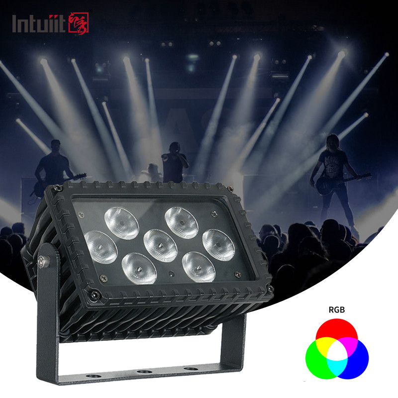 7x3W RGBW LED esterno 25° angolo proiezione architettonica proiettore luce di facciata luce per edifici
