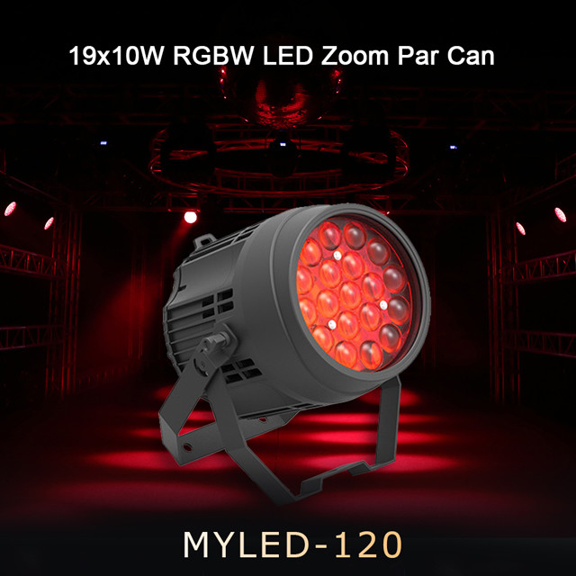 Illuminazione LED Par 19*10W RGBW 4in1 impermeabile DMX LED Par per festa o bar notturno sul palco