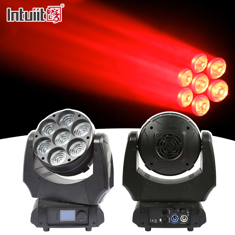 Led Moving Head Light 7x40w RGBW 4in1 Sharpy Beam With Zoom Wash Illuminazione del palco Luci DJ