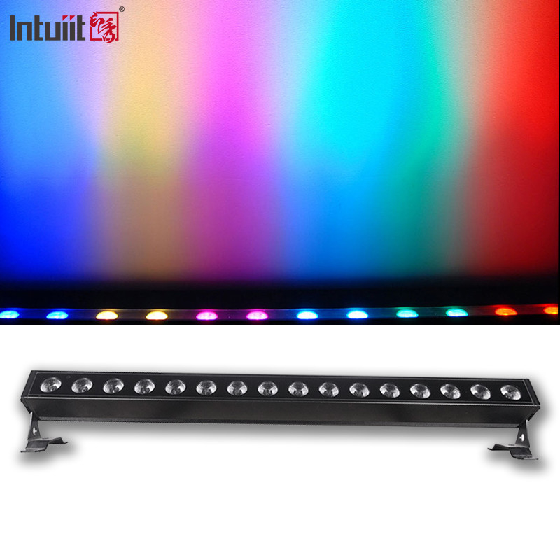 Cassa in alluminio resistente all'acqua ip65 illuminazione esterna 16*5w dmx512 rgbw led wall washer