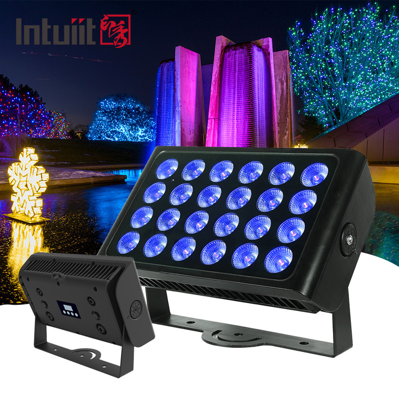 Vendita calda 24pcs 160w LED RGBW 4-in-1 City Color Light Wash Zoom per Outdoor Nightclub Stage Party Concerto di nozze